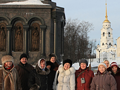 Пущинские паломники во Владимире